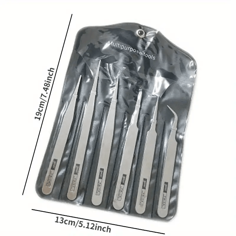 6-piece stainless steel tweeze - Succulent Set 评论和价格