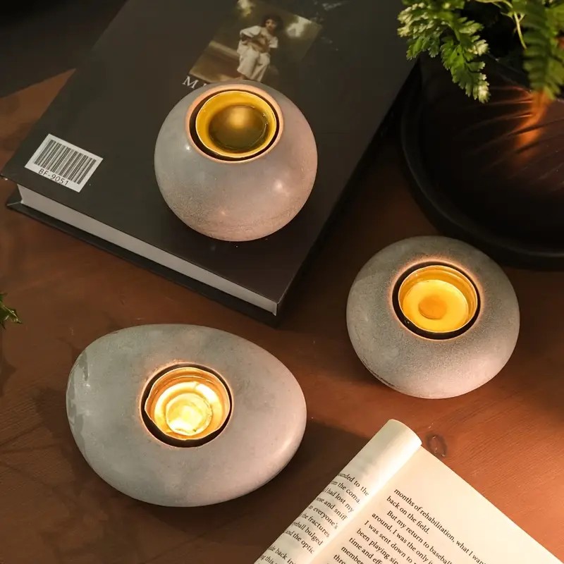 Tealight Candle Holder Resin S - Terracotta Pot 评论和价格